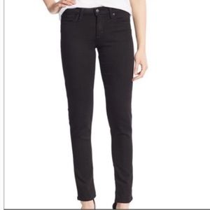 Joe’s jeans solid black mid rise straight ankle jeans in Becca size 27